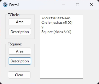 プログラムTShape実行画面